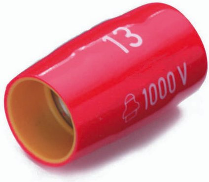 Cimco Außen-Sechskant Steckschlüsseleinsatz 22mm mit 3/8 Zoll Antrieb in Rot - Bild 1