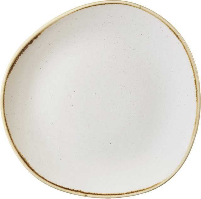 Churchill Stonecast Barley Dinner Plate Set in Weiß/Braun, 12er Pack, Durchmesser: 28,6 cm - Bild 1