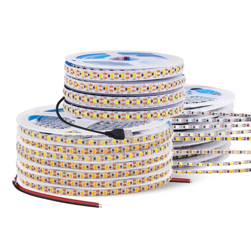 GAHADA LED-Streifen CCT mit 120 LEDs/m, SMD 2835, DC 5 V, USB-Anschluss, IP20, selbstklebend und schneidbar, Farbe: Weiß - Bild 7