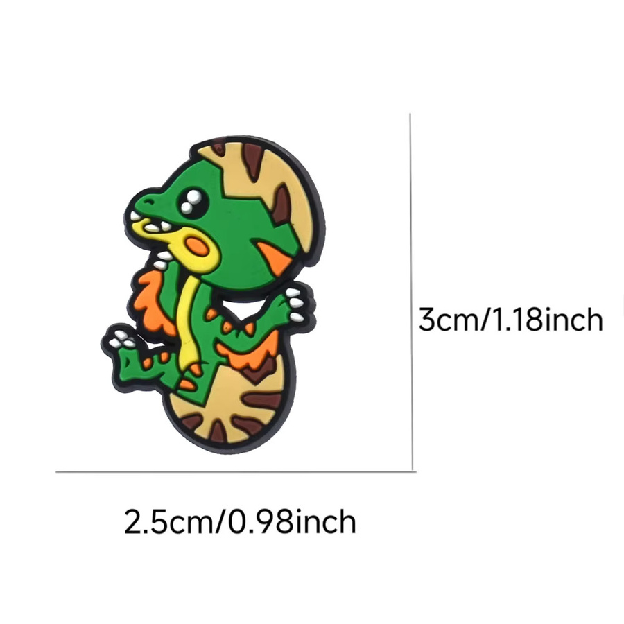 Potdemiel Schuhzubehör, Dinosaurier, PVC, 20 Stück - Bild 2