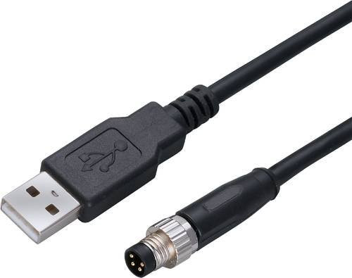 Ifm Electronic E30136 USB-C Adapterkabel in Schwarz - Bild 1