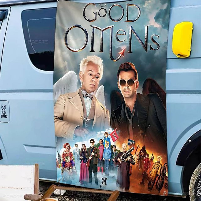 Potdemiel Kleines Cheerleading-Banner G-Good Omens Handgezogene Flagge in Multicolour - Bild 1