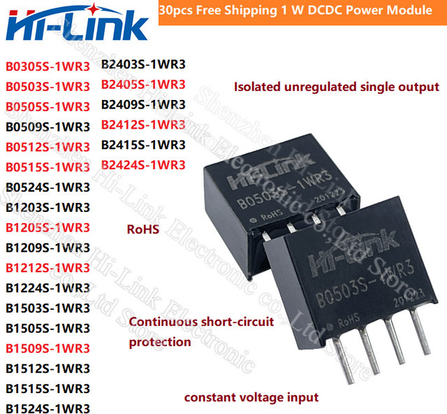 bibikoo DC-DC Netzteil Modul Isolation Schalter Konverter 5V 1W Schwarz - Bild 1