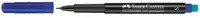 Faber-Castell Multimark 1523 Folienstift permanent in Blau und Schwarz mit feiner Spitze - Bild 1