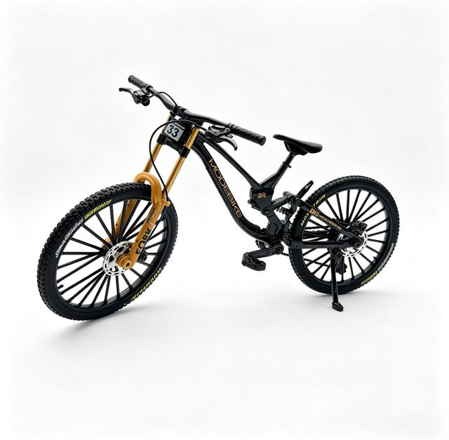Linyi toy car Mountainbike Modell Downhill, 1:8 Maßstab, Metall, ab 14 Jahren - Bild 1