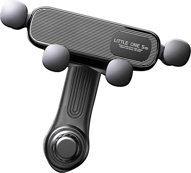 Koogeelife Universal Auto Handyhalterung mit Schwerkraft-Mechanismus und Verlängerungsstange für den Lüftungsschlitz, Schwarz - Bild 1