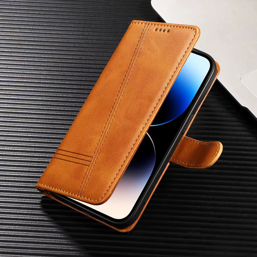 Xiaomi Premium Ledertasche mit Magnetverschluss und Kartenfächern als Wallet Cover für Redmi Note 15 14 14S 13 12 12S 11 10 9 8 8T Pro Plus Turbo Speed 4G 5G - Bild 1