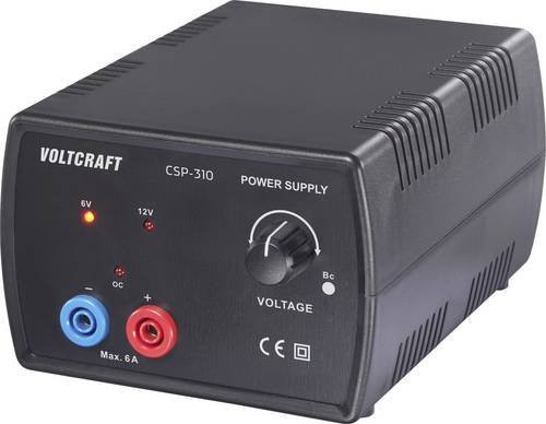 VOLTCRAFT CSP-310 Labornetzgerät mit 1 Ausgang, einstellbar 6 V/DC und 12 V/DC, 2 - 6A, 72W, Netz- und Akkubetrieb - Bild 1