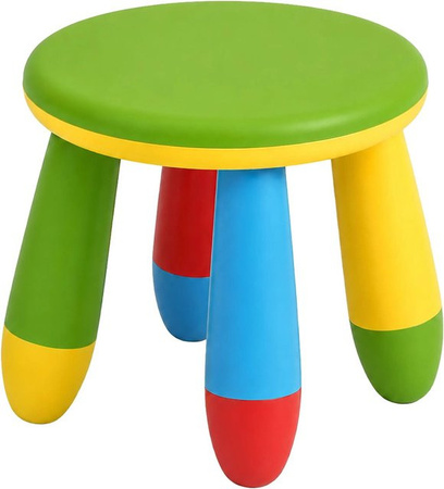 Relaxdays Kindersitzhocker aus Polypropylen in Bunt, pflegeleicht und robust, B/T/H: 32,0 x 26,0 x 28,0 cm
