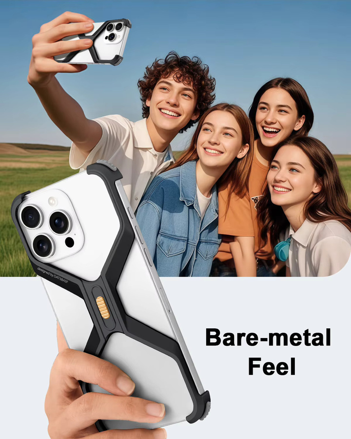 Eary X-förmige Handyhülle für iPhone 16 Pro Max und 16 Pro mit Wärmeableitung und Stoßschutz - Bild 5