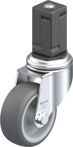 Blickle LKRA-PATH 80G-11-EV17 Lenkrolle in Grau mit 80mm Rad-Durchmesser und 120kg Tragfähigkeit - Bild 1