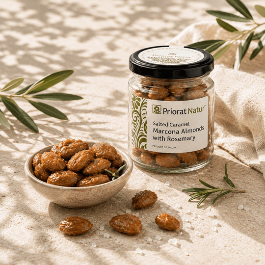 Priorat Natur Karamellisierte Marcona-Mandeln mit Rosmarin 120 g - Bild 1