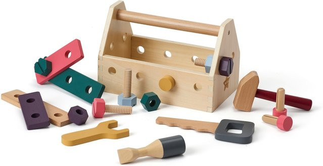 Kids Concept Werkzeugkiste Kid's Hub Werkzeug aus Holz ab 3 Jahren - Bild 1