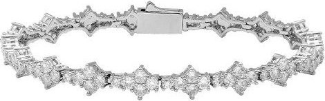 G-Overshare Handring, Silber, Weiß, Diamant, Zirkonia, 23cm, Unisex - Bild 1