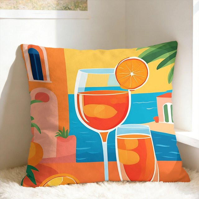 Aperol Spritz Kissenbezug von JMG Clothing in Orange, B/H: 40 x 40 cm - Bild 1