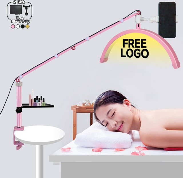 Inlightray LED Halbmondlampe für Wimpernverlängerung mit Clip-On Funktion in Weiß - Bild 1