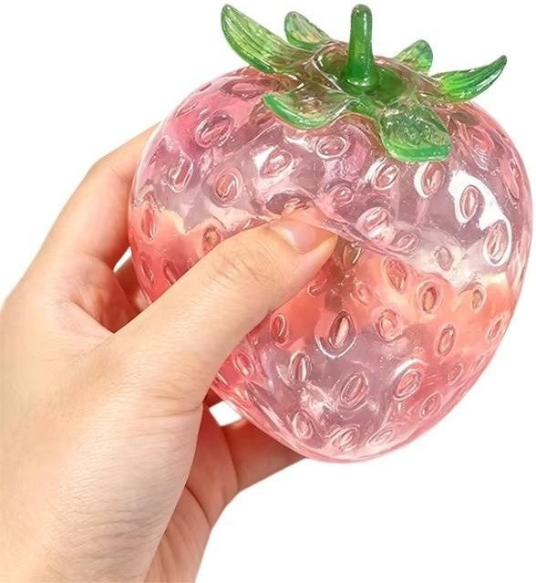 PRELEXT Squishy Erdbeere, Stressball, Knet-Fidget-Spielzeug - Bild 1