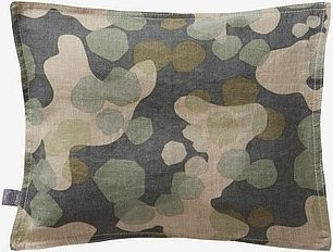 Jotex CARA BABY Kissenhülle aus Flachs in Grün Multicolour, B/H: 28 x 35 cm - Bild 1