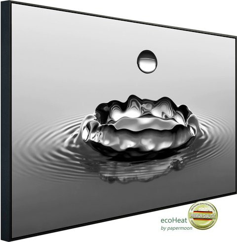 papermoon Infrarotheizung EcoHeat Wassertropfen mit Matt-Effekt in Bunt, App-Steuerung und Überhitzungsschutz - Bild 1