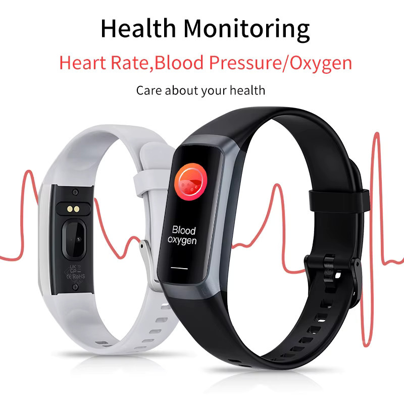 Lige Smartwatch, Damen, Schwarz, Kunststoff, Silikon, wasserdicht - Bild 2