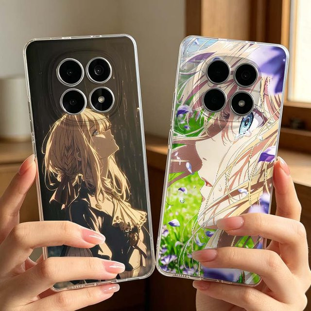 Violet Evergarden Handyhülle für Xiaomi POCO F4 F5 X3 X5 X6 X7 Redmi Note 14 15 9C 10 10C 12C 13 14C 15 15C Pro Plus in Multicolour - Bild 1