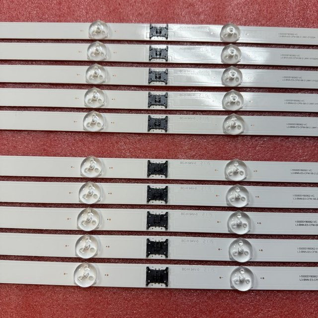 10 Stück LED-Streifen Set in Weiß für Sony KD-55XH8096 KD-55XH8196 XBR-55X800H XBR-55X81CH XBR-55X80CH - Bild 1