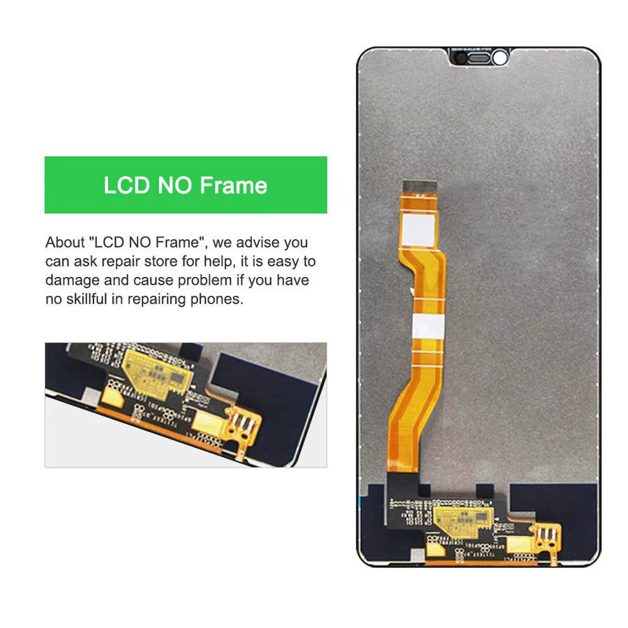 OPPO F7 LCD Display Touchscreen Digitizer Montage Ersatz mit Rahmen in Schwarz für 6.23 Zoll - Bild 4