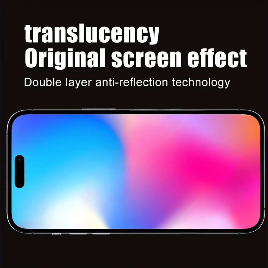 NNBILI 3er-Set 300C Black Edge Displayschutzfolie aus gehärtetem Glas für iPhone 17 16 15 14 13 12 11 Pro Max in Schwarz und Transparent mit vollflächiger Abdeckung - Bild 3