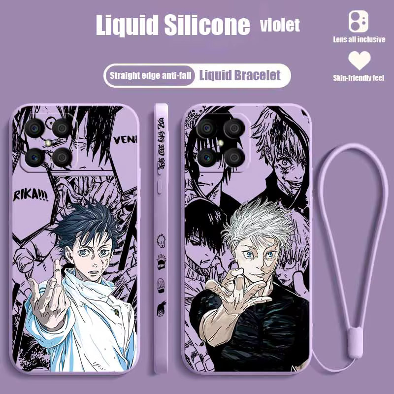 Jujutsu Kaisen Anime Handyhülle aus weichem Silikon für Xiaomi Redmi Note 15 14 13 12S 12 11 10 in Multicolour mit Liquid Left Rope Design - Bild 2