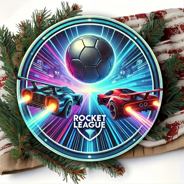 Runde Zierplakette aus Aluminium im Vintage-Stil von Potdemiel, Rocket Alliance Design, Mehrfarbig, Durchmesser: 20 cm - Bild 1