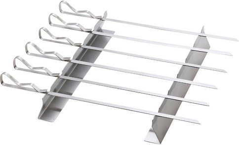 Mr. GARDENER Schaschlik-Set aus Edelstahl in Silber, Breite: 43 cm, Länge: 36 cm - Bild 1