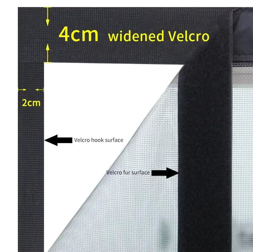 Charm Home Magnetischer Türvorhang als Fliegengitter mit automatischer Schließfunktion, transparentes Moskitonetz für Innenräume, B: 120 cm, H: 175 cm - Bild 2
