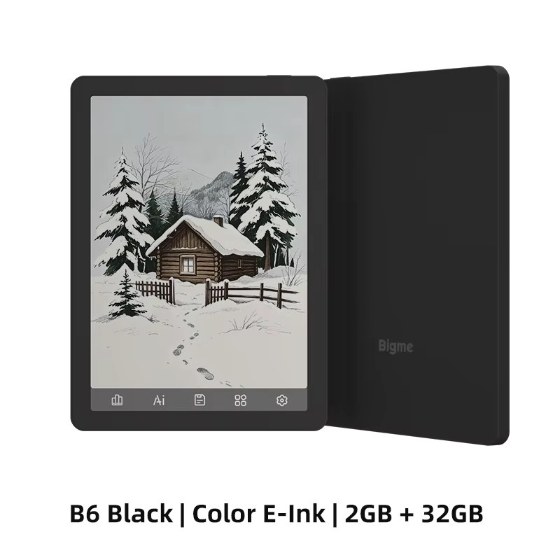 Bigme B6 Farb-E-Ink E-Reader mit 6 Zoll Display, Android 14, 2GB RAM, 32GB Speicher, Schwarz - Bild 6
