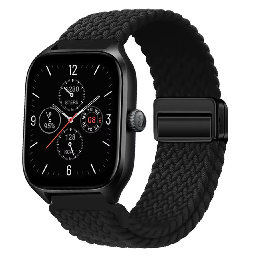 Amazfit Uhrenarmband Nylon, Schwarz, 22 mm, 20 mm - Bild 3