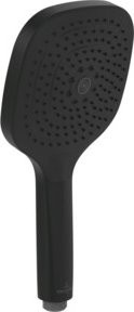 Villeroy & Boch Handbrause Infinity Showers in Matt Schwarz mit 3 Strahlarten und Rückflussverhinderer, Durchmesser: 110 mm - Bild 1