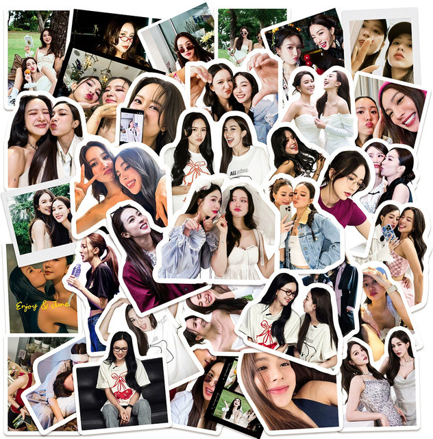 50 Stück EnjoyJune CP Peripheral Sticker Denied Love Thai BL Series Dekorationen in Multicolour für Journaling und Fans - Bild 1