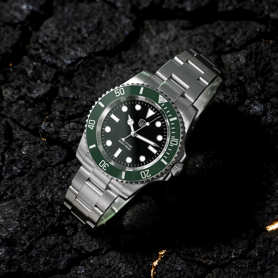 Watchdives Armbanduhr, Quarz, Edelstahl, Saphirglas, Herren - Bild 3