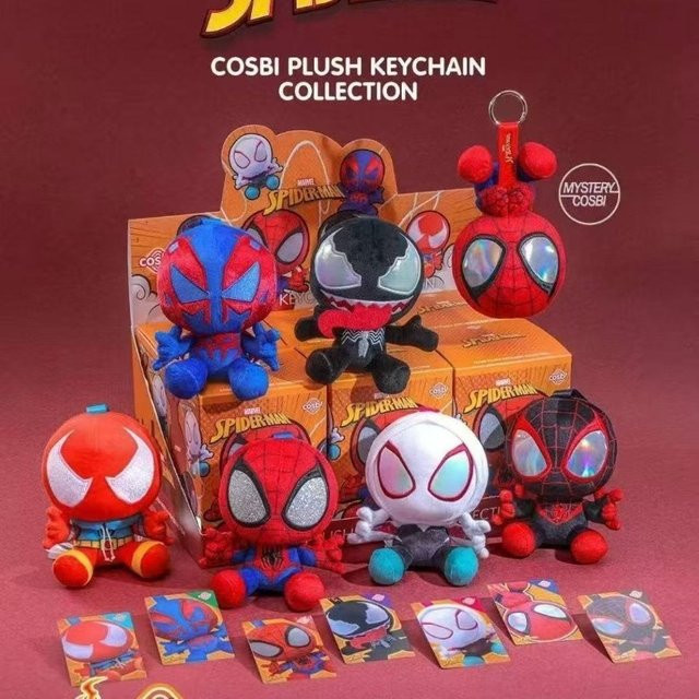 HotToys Marvel Spider-Man COSBI Plüsch-Anhänger, Blind Box, Set / Bundle - Bild 1
