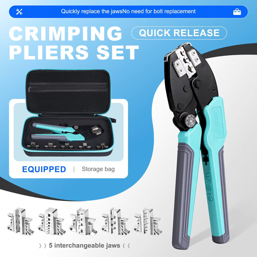 WOZOBUY 9-Zoll-Crimpzangen-Set für elektrische Anschlüsse und Elektronik - Bild 5