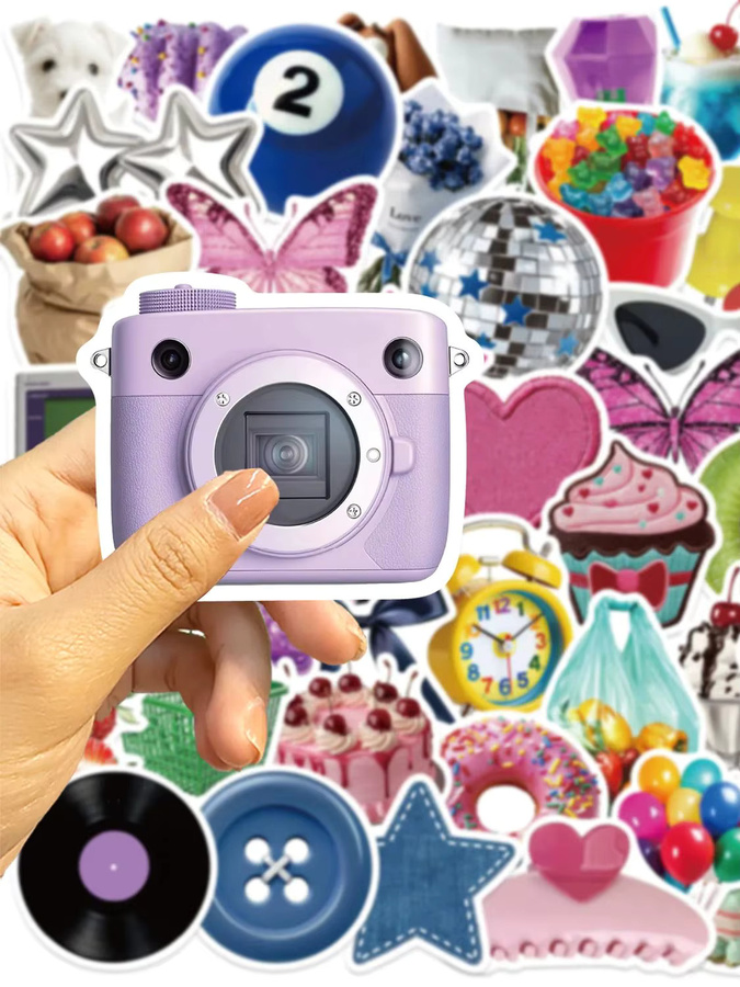 MRJIAANGSON Y2K INS Ästhetik Graffiti Aufkleber, 50-teiliges Set, multicolour - Bild 4