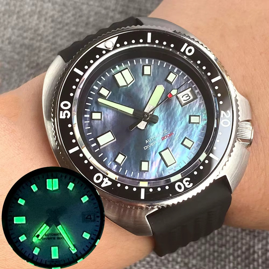 Tandorio Armbanduhr Automatik, Edelstahl, Silikonarmband, Herren - Bild 1