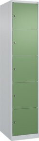 C+P Schließfachschrank Classic PLUS mit 1 Abteil in Lichtgrau und Resedagrün, H x B x T: 185 x 40 x 50 cm - Bild 1