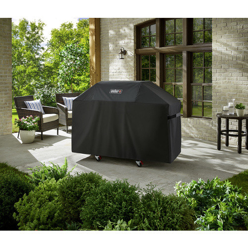 Weber Premium Abdeckhaube für Genesis und Genesis II 300-Serie Gasgrills, schwarz - Bild 2