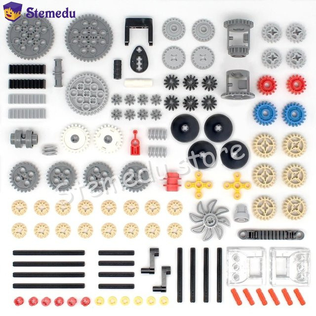 stemedu MOC-Getriebeset mit variabler Geschwindigkeit, technischer Bausatz, 117-teiliges Set - Bild 1