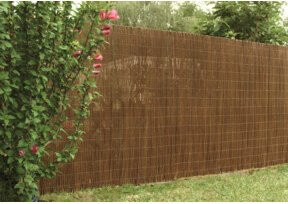 floraworld Sichtschutz Weide Classic in Braun mit verzinktem Draht, Breite: 300 cm, Höhe: 180 cm - Bild 1