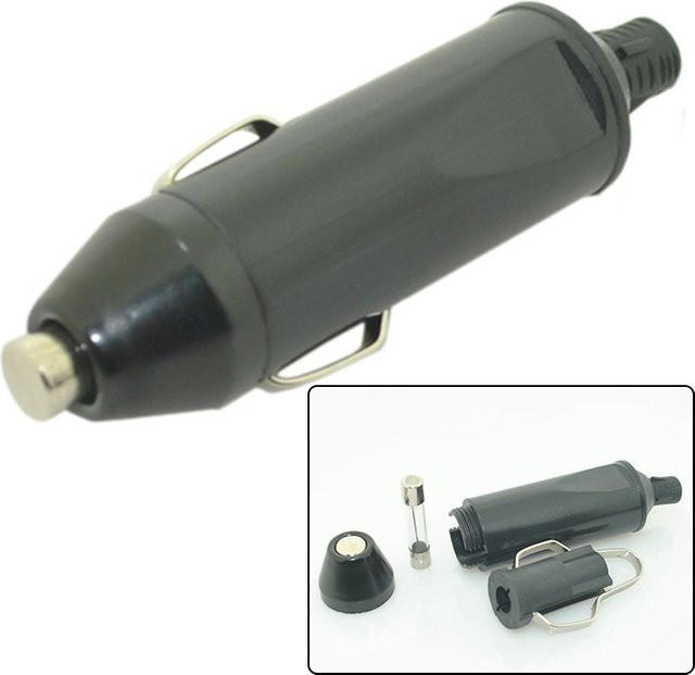 Automotive Ladegerät 12V/24V 20A mit Zigarettenanzünder Stecker und DC Adapter in Schwarz - Bild 1