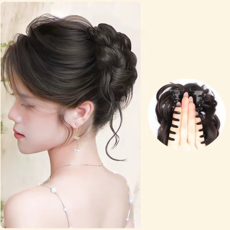 Synthetischer Haarknoten für Damen, Haarverlängerung mit Klammer - Bild 2