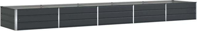 vidaXL Pflanzkübel aus verzinktem Stahl in Anthrazit, B: 195 cm, T: 100 cm, H: 45 cm - Bild 1