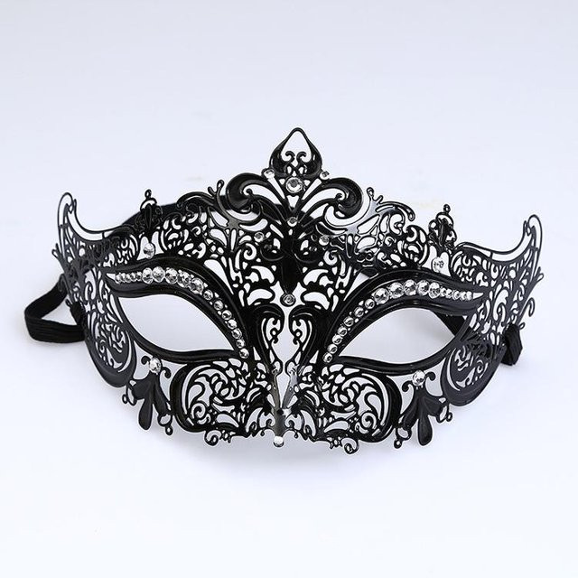 YIRAN Halbgesichtsmaske, Metall, Diamant Inlay, Damen - Bild 1