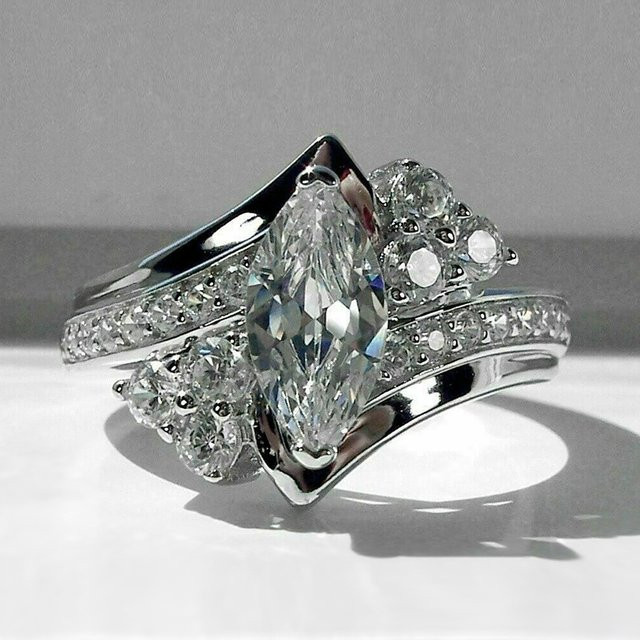 Huitan Ring, Kristall, Zirkonia, Silber, Damen - Bild 1